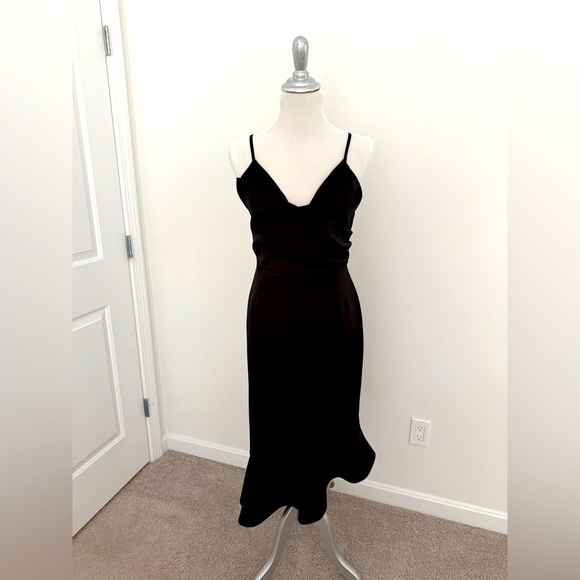 ASOS Dresses & Skirts - NEW w/ Tag Black Midi Dress Size 14
